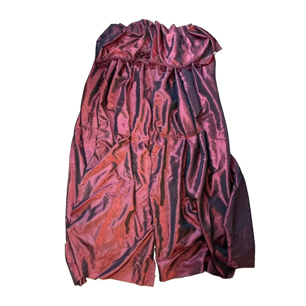 American Living Drapes Burgundy Estate Taffeta 54